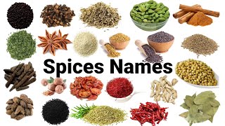 50 Spices Name in English and Hindi | Spices Name | Masalon ke naam | मसालों के नाम