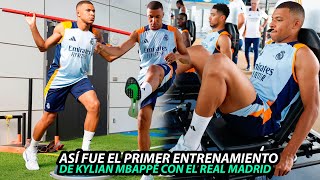 Así FUE el PRIMER ENTRENAMIENTO de KYLIAN MBAPPÉ con el REAL MADRID #mbappe #kylianmbappe