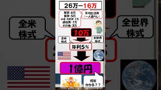 【年収４００万】１億円の作り方！何年かかる？#年収400万#1億円 #手取り