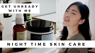 night time skincare routine ✨ get unready with me 2020