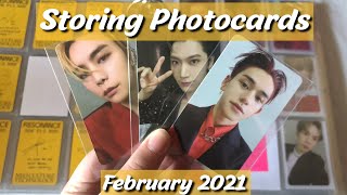 Storing All the Cards I Got In February | Organize My Photocard Binders With Me!