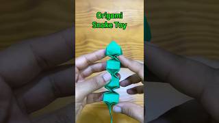 Origami Snake Toy (Easy) #origami #dobradura #diy #paperart #snake #cobra #toy #animal