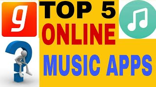 TOP 5 ONLINE MUSIC APPS | FIVE BEST ONLINE MUSIC APPS | BEST ONLINE MUSIC STREAMING APPS