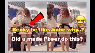 {#freenbecky}HER REACTION!!!  Becky be like..babe why..? Did u made Pbeer do this?