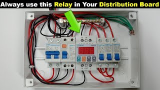 Single Phase Distribution Board Connection With High Low Voltage Protection @TheElectricalGuy