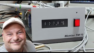 Mettler TM15 RDT PT100 temperature display 1970 test teardown