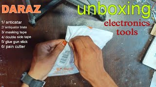 Electronics tools order DARAZ. Package unboxing