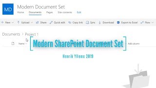 Modern SharePoint Document Set