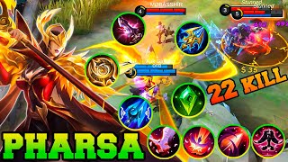 Pharsa One Man Army With 22 Kills !! Pharsa Mobile Legends Best Build 2023 Guide Gameplay