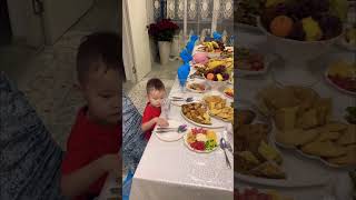 2 сагатта дайындалган дастархан калай?😀 A meal prepared in 2 hours.у нас гости#shorts