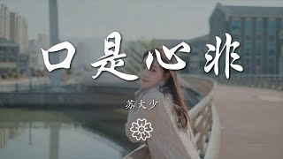 蘇大少 - 口是心非(抖音版)『於是愛恨交錯人消瘦』【動態歌詞Lyrics】