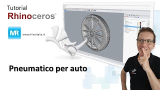 Come creare un pneumatico 3D in Rhino | Tutorial completo