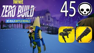 45 Elimination Solo Vs Squads "Zero Build" Gameplay (Fortnite chapter 5 season 4) Mouse and keyboard