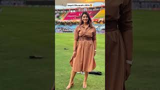 Jasprit Bumrah's Wife #shorts #youtubeshorts