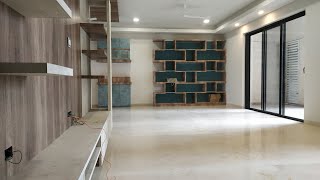 3 BHK House Interior Design || 3BHK Tv unit, Book Shelf , Kitchen Cabinates, Dinning store