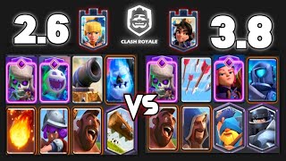 Hog cycle 2.6 Vs Mega Knight Hog Deck - clash royale