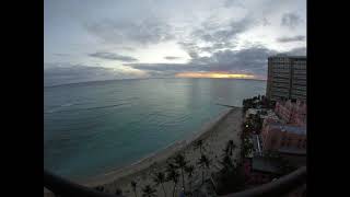 Waikiki Beach Sunset Time Lapse Go Pro Session 11/17