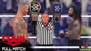 FULL MATCH: Roman Reigns vs. Randy Orton; Universal & WWE Championships : RAW ; Dec 12, 2020