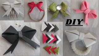 Simple baby hair bands & hair Clip making at home / baby hair accessories