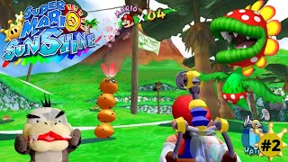 Morton plays super Mario sunshine episode 2 [hard level]