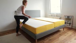 eve Mattress Unboxing and eve Bed Frame Assembly with Vicky from The Golden Bun