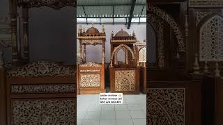 mimbar masjid kayu jati mimbar masjid jati mimbar ornamen ukir