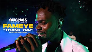 Fameye - Thank You (Originals Live Performance)