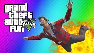 GTA 5 Online Funny Moments - Thanks, Mugger Surprise, Television Stunt Fails, GTA 5 in 3D!