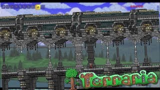 TERRARIA'S LONGEST AND MOST UNNECESSARY BRIDGE! | Terraria #15