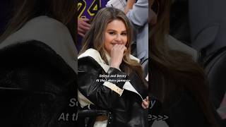 Selena and  Benny at the Lakers game #bennyblanco