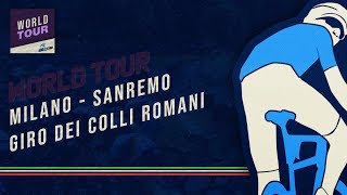 Pro Cycling Manager 2023 | PCM ITA World Tour | Milano-Sanremo e Giro dei Colli Romani | Division 1