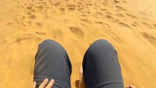 Sandboarding at Desert Nights Camp - Oman