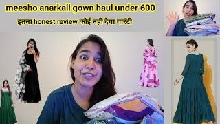 meesho anarkali gown haul under 600 | gown | anarkali gown review | anarkali gown suit