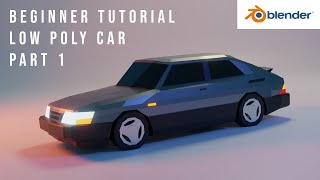 Low poly SAAB 900 - Blender beginner Car tutorial - Part 1