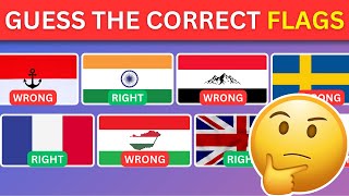 Spot the Correct Flag! 🚩 40 Tricky Flag Pairs in 5 Seconds ⏱️