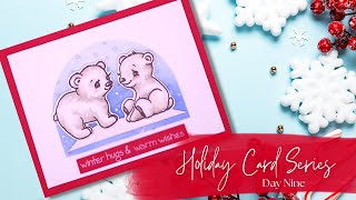 Holiday Card Series 2022 Day 9  Polar Bear Friends Card