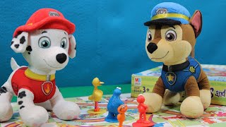 The Paw Patrol Play Boardgames! | Plush Toy Video