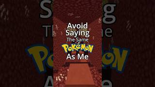 Avoid Saying the Same Pokémon as Me - Edition 6 #pokemon #pokemongames #gaming #nintendo