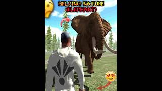 Loyal Elephant Helped Me 🐘🥰 || Indian Bike Driving 3D #viral #shorts