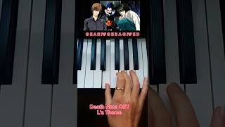 Death Note - L's Theme on piano Tutorial❤#deathnote #music #anime #shorts #short #op #trend #kira