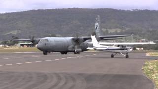 c130 Landing Illawarra 06 09 2015