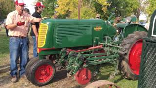 1940 Oliver Row Crop 60 Tractor w/ Cultivators Sold @ Michigan Auction