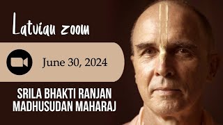 Latvian zoom with Srila B.R. Madhusudan Maharaj / 2024.06.30