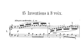 J. S. Bach - 15 Sinfonias (Three Part Inventions) BWV 787/801