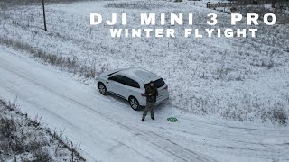 DJI Mini 3 Pro winter flight Kaszuby