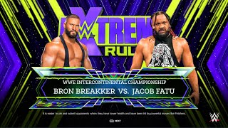 Bron breakker Vs Jacob Fatu - Intercontinental Championship match | WWE 2k24