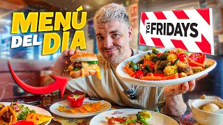 PROBANDO el MENÚ DEL DÍA de FRIDAYS! *COMIDA de BAR en FRANQUICIAS 2*