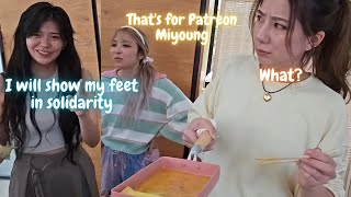 Fuslie surprised by Miyoung's willingness to show FEET.