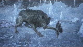 Champion's Gravetender & Gravetender Greatwolf Boss Fight - Dark Souls III Gameplay