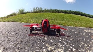 Walkera Rodeo 110 FPV parking lot flight.